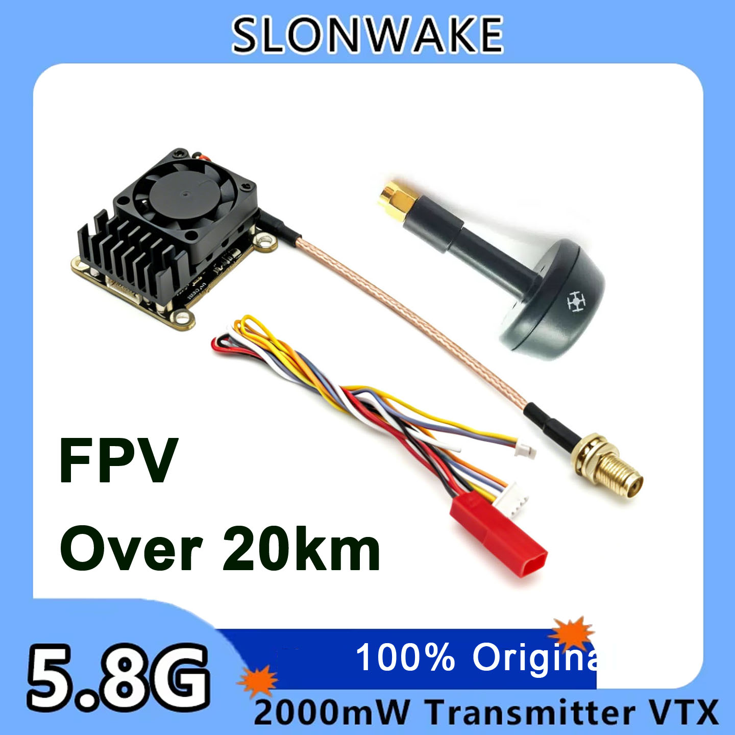 Fpv Drone Frame - 新しいアップグレード版 5.8Ghz 2W 調整可能なFPV VTX ワイヤレス画像ビデオ送信機