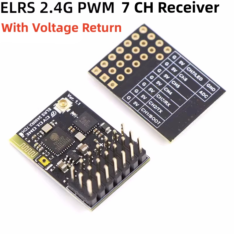 Fpv Drone Antenna - Rcカー、fpvドローン、クワッドコプター、elrs 2.4g、pwm、7ch、6ch、crsfレシーバー、サイクロンサポート、elrs 3.2プロトコル用の銅パイプアンテナ
