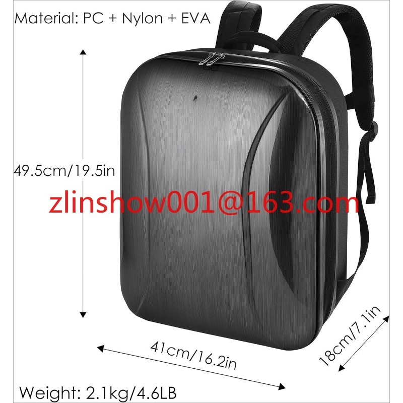 Fpv Drone Bag - DJI FPVコンボドローン用プロ仕様ハードケース、防水・耐衝撃EVA＆PCバックパックバッグ（Fly Moreキットドローン用）