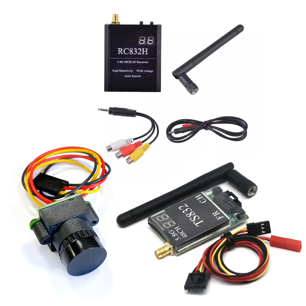 Fpv Drone Flight Controller - TS832 レシーバー +RC832 +1000TVL カメラ 48CH