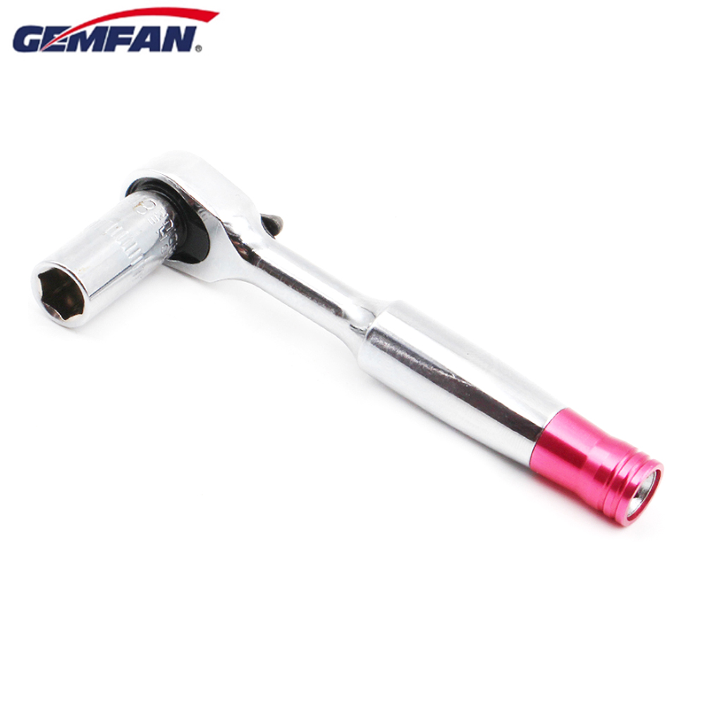 Fpv Drone Tool Kit - GEMFAN WL-06 1/4 ラチェットレンチ 8 ミリメートルソケット取り外し可能なレンチ