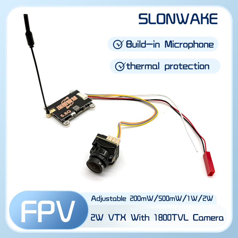 SLONWAKE 5.8G 56CH 2W 送信機 VTX  - Fpv Drone Quadcopter のレビューと価格