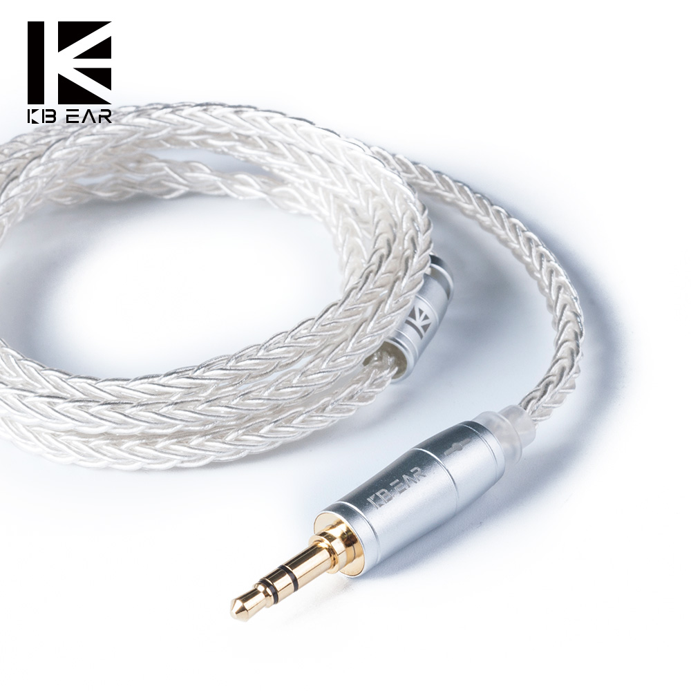 Kbear 8コアアップグレードシルバー有線イヤホンケーブル - Eachine Drone E010 のレビューと価格