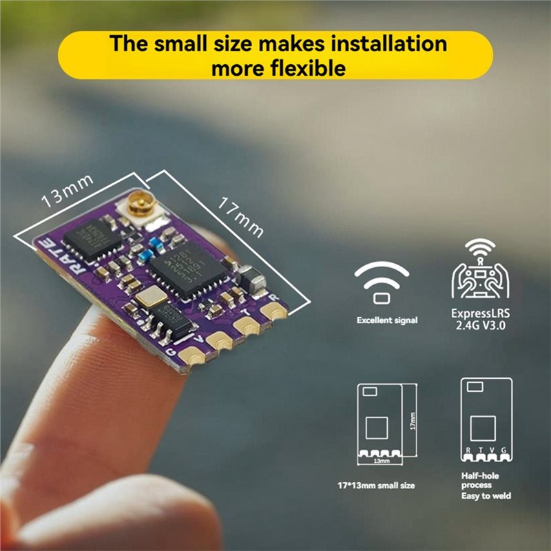 エクセレント-ELRS 2.4Gナノレシーバー CRSF/S - Fpv Drone Antenna のレビューと価格